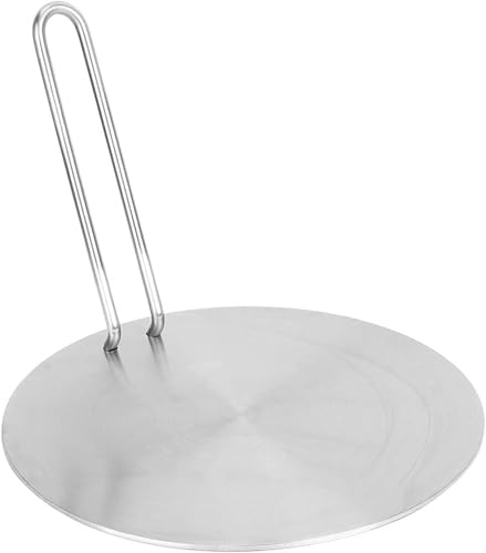 Placa adaptadora de inducción de 24 cm, adaptador de placa de inducción, adaptador de inducción, placa de inducción con mango extraíble para uso de cafeteras en placas de inducción