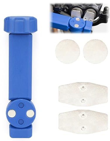 Ruvan Retorno de Pistones de Freno sin Daños, Herramienta Magnética con Giro 360 Grados para Pistón Cerámico, Separador de Pastillas Hidráulicas, Accesorio de Mantenimiento Seguro para Bici, Azul