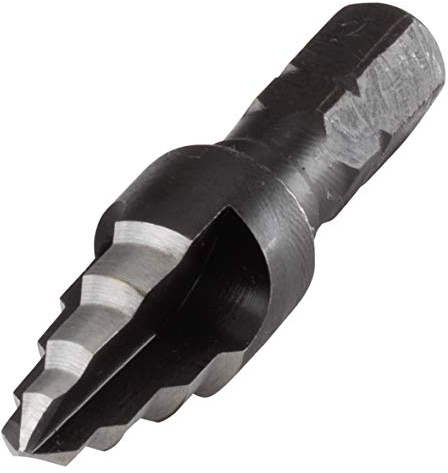 wolfcraft Stufenbohrer HSS, Sechskant-Schaft I 2555000 I Für stufenweises Aufbohren und Entgraten von Metall und Kunststoff