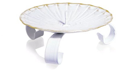 Comunión velas Candelabro Dreifuss Blanco/Oro, 80 mm de diámetro