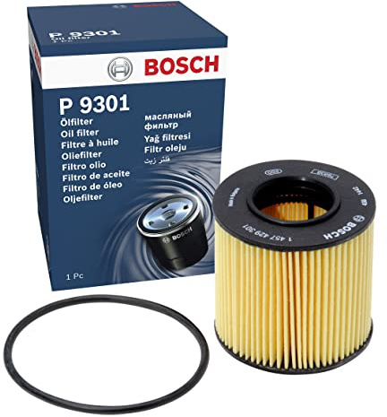 Bosch P9301 Ölfilter für Autos - trennt Ruß- und Metallpartikel vom Motoröl - ermöglicht zuverlässige Motorschmierung