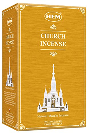 HEM Varillas de incienso con fragancia exclusiva de iglesia Masala (juego de 12 cajas, 15 gramos cada uno)