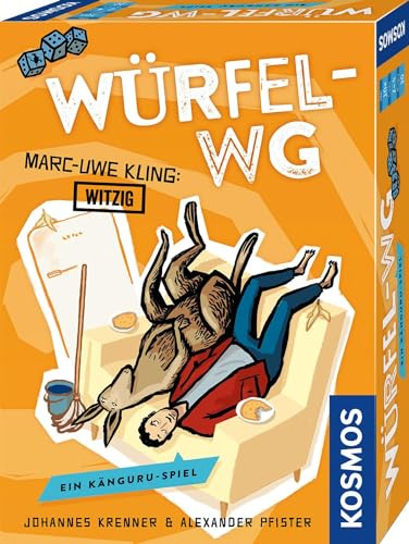Kosmos Würfel-WG, Känguru-Chroniken Spiel | Von Marc-Uwe Kling, dem Autor der Känguru-Chroniken, freches Würfelspiel für 2-4 Spieler