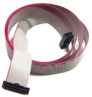 Easyricambi - Cable plano conector de 16 polos para conectar la pantalla del teclado a la placa centralita Micronova estufas de pellets. Longitud 150 cm. Cable plano con conexiones eléctricas hembra