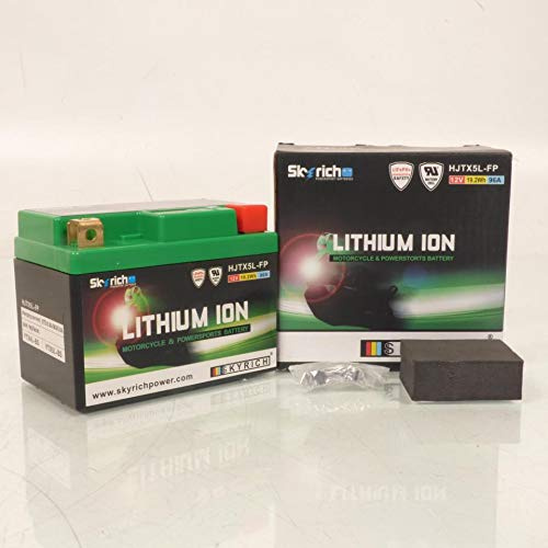 Batería de litio Skyrich para moto Suzuki 500 RG gamma 1985 a 1987 YTX5L-BS HJTX5L-FP / 12 V 1,6 Ah