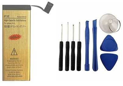Audiosystem Batteria 2450Mah ZERO CICLI PER APPLE IPHONE SE POTENZIATA MAGGIORATA A1723 A1724, INCLUSO KIT MONTAGGIO BATTERIA