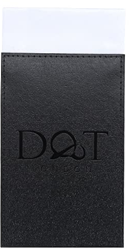 DQT Mens Plain Satin Pre-Folded Pocket Square Fold - Wedding, Business & Formal Suit Handkerchief - White