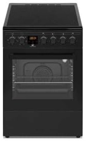 Cuisiniere vitrocéramique CONTINENTAL EDISON CECV50FCB - 4 feux - L49.5 x H82.7 xP58 cm - Noir