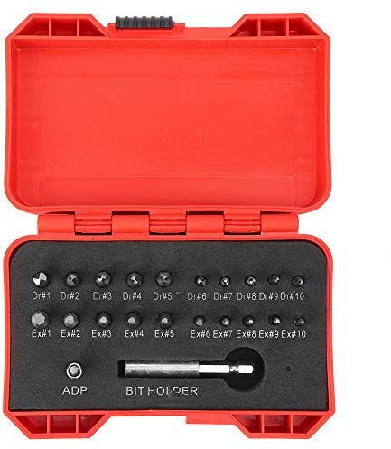 22-teiliger Schraubenausdreher, Schnellarbeitsstahl-Schraubenentferner-Werkzeug, Linksgewinde-Werkzeugsatz, Langlebige Hardware, Gewindebohrer-Ausdreher