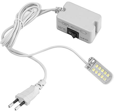 Yuecoom LED-Licht-Arbeits-Schwanenhalslampe Mit Magnetfuß,LED Nähmaschine Magnetisch Lampe LED Nähmaschine Licht Für Nähmaschine Werkbank Drehmaschine Bohrmaschine, 110–265 V, EU-Stecker