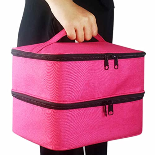 Sac De Rangement pour Vernis À Ongles - Rangement pour Vernis À Ongles - Trousse pour Vernis À Ongles - Sac Organisateur De Vernis À Ongles - Boîte De Rangement pour Rouge À Lèvres, 25x20x19cm