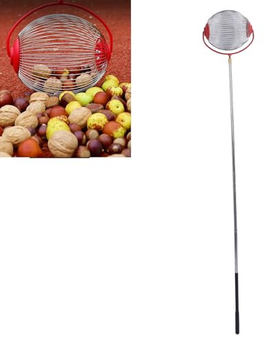 Nut Gatherer, Adjustable Walnut Picker Pecan Picker Upper, Acorn Ball Picker Roller Garden Rolling Nut Harvester Ball Picker for Collect Chestnuts Fruit (-3111240018312)