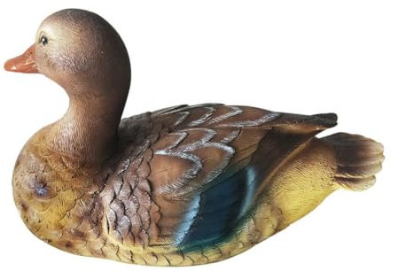 BBASILIYSD Schwimmende Mandarinenenten-Statue aus Kunstharz, für den Außenbereich, Garten, Teich, dekorative Skulptur, Tier für Zuhause, Dekoration R0A8, niedlich