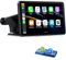 Volam Wireless Carplay Android Auto Display mit 7 Zoll Touchscreen, Mirror Link, Live-Navigation, Play Music, Siri, G00gle Sprachassistent, Bluetooth 5.0, AUX, FM