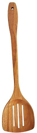 Hoement Spatola in Legno Scanalata Per Cucina Pala Da Cucina Per Mescolare E Friggere Foro Per Conservazione