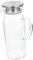 Zerodeko Cooling Glass Water Pitcher High Temperature Resistant Lidded Carafe Transparent Beverage Container for Home Use for Juice Tea and Iced Drinks