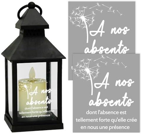 Pegatinas conmemorativas para linterna de boda 'A nuestros ausentes', lote de 2 pegatinas de recuerdo difunto boda, pegatina boda pensamientos fallecidos, homenaje fallecido