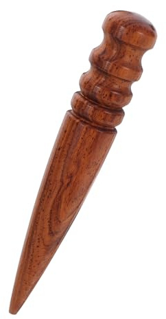 Artibetter Leather Working Mallet Round Wooden Burnisher Tool for DIY Leather Crafting Smooth Edges