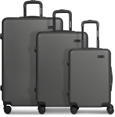 SMARTBOX set valigie rigide 3 pezzi trolley cabina media grande 4 ruote girevoli leggere e resistenti Edition 05