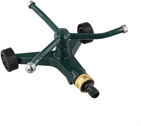 Arroseur en métal rotatif à 360 degrés pour un arrosage efficace dans les jardins et les cours