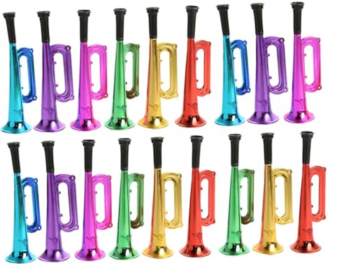 Toddmomy 18 piezas Trompeta para Juguetes de Fiesta y Bocinas para Animar Partidos de Fútbol