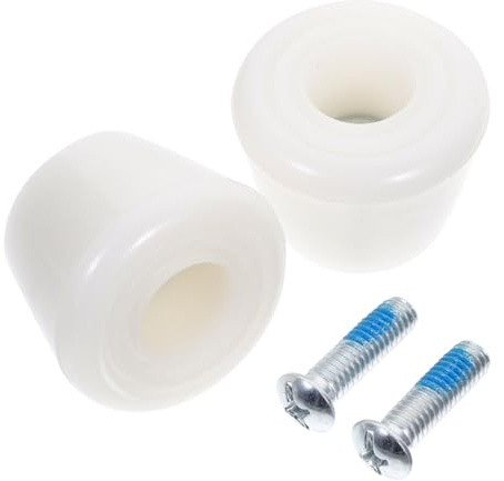 CONGARTENO Blocco Freno Pattini Roller in Pu Bianco 4 Unitá, Facile da Installare e Antiscivolo per Sostituzione Accessori Pattini Quad