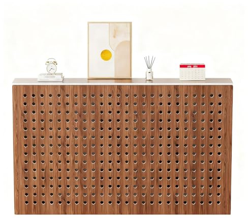 KAFHGEIN Heizkörperverkleidung Holz, Heizungsverkleidung Modern, Heizkörperabdeckung, Heizung Abdeckung MDF Design, Heizkörperregal(70x80x25cm)