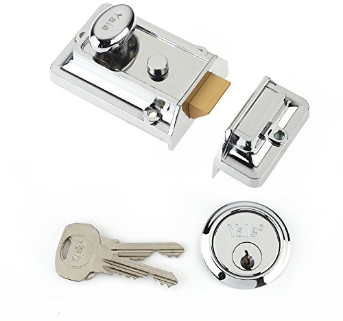 Yale P-77-CH-CH-60 - Traditional Nightlatch - 60mm - Chrome Finish - Standard Security