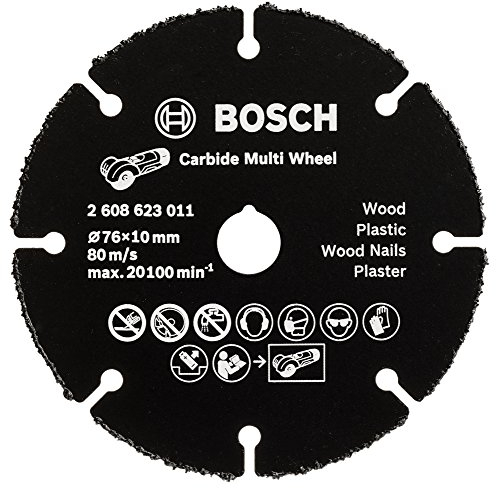 Bosch Professional Carbide Multi Wheel Trennscheibe (Multi Material, Ø 76 mm, Zubehör Winkelschleifer)