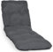 Beautissu Coussin Bain de Soleil Flair RL Coussin Chaise Longue pour Jardin ou terrasse - Matelas transat épais & Confortable 190x60x8cm - Gris Graphite