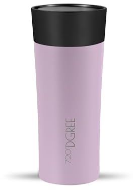 720°DGREE Termosmugg 350 ml “PleasureToGo 2.0” – 3 storlekar, 5 h varm, 10 h kall, läckagesäker, BPA-fri, hygienisk, 360° dricköppning – slimmad travel mug, termosmugg to-go – Lila