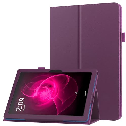 zukof Folio Stand Case for TCL TAB 10 NXTPAPER 5G 10.4 Inch Tablet - Folding Slim Magnetic PU Leather Protective Cover (Purple)
