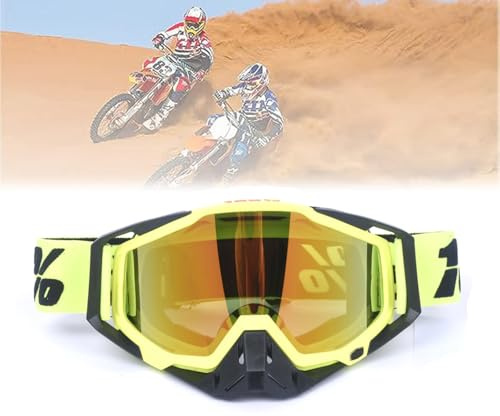 Gafas Moto Polvo, Gafas Motocross Motocicleta, gafas Snowboard Espejo, Adecuado Para Motocicletas, Carreras Todoterreno, motocicletas Todoterreno, Bicicletas De Montaña, Esquí o Cascos Abiertos