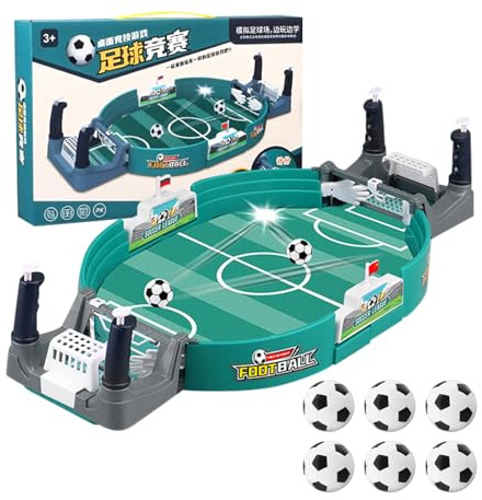 Tischfussball,Mein HERZ Tischfussball Kinder Interaktives TischfußBallspiel,Tischkicker Spielzeug Tischkicker mit 6 Fußbälle Fußball Geschenke für Jungs für Kinder Erwachsene