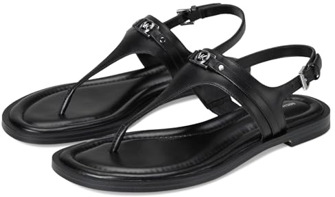Michael Kors Women's Mandy Thong Sandal, Black, 9