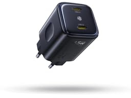 Baseus PicoGo II 45 W USB C-Laddare, 2-Port USB C-Strömförsörjning PD 3.0 PPS Snabbladdare, Kompatibel Med IPhone 17/17 Pro Max/16-12, Galaxy S25 Ultra, Pixel, IPad Pro/Air, Steam Deck