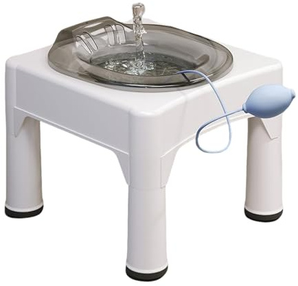 TOOSOAR Bain de Siège,Baignoire à Hanche avec Chasse d'eau,pour Soins Post-Partum Hémorroïdes Femmes Enceintes et Personnes âgées