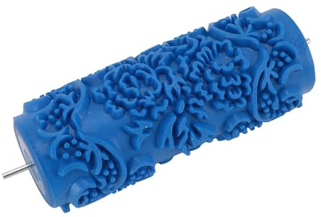 Oytrui 5-Zoll-Muster-Farbroller, Dekorative Kunstwalze aus Gummi für Wandmöbel, Schränke, mit Dicker Elastischer Beschichtung für DIY-Malprojekte