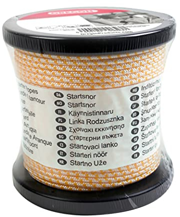 Oregon 522854 Starter Rope 4 mm x 30.5 m (100 ft) Roll Length, for Chainsaws, Strimmers & Brush Cutters, Polyamide Core, Oil & Petrol Resistant (522853)
