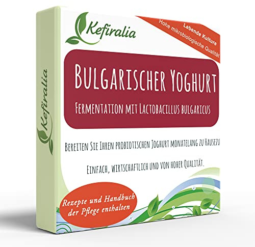 Ferment Lactique pour Yaourt Bulgare, Réutilisable à l'Infini - KEFIRALIA | Instructions, recettes et aide personnalisée incluses · ferment lactique traditionnel qui ne s'épuise jamais