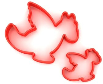 Dragon Shape Cutters | MINI/Small Plastic Cutter for Baking, Fondant, Clay, Pastry, Icing, Jewellery (3CM + 5CM)