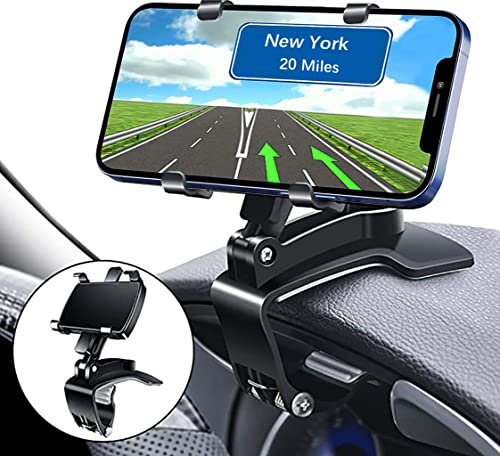 YAOKEEP Universal Car Phone Holder Mount,360 Degrees Rotation Dashboard Phone Holder [Upgrade Clip Never Fall],car Phone Mount for iPhone,Samsung,Google,Nokia,and 4 to 7 Smartphones