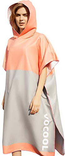 LumiSyne Umziehhilfe Mit Kapuze Surf Poncho Modedruck Streifen Strandhandtuch Mikrofaser Bademantel Schnelltrocknend Sporthandtuch Kompakt Ultra Leicht Schwimmen Handtuch
