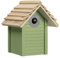 Navaris Vogelhaus aus Holz zum Aufhängen - Nistkasten für Meisen und Singvögel - Vogel Brutkasten - Vogelhäuschen mit geschütztem Einflugloch
