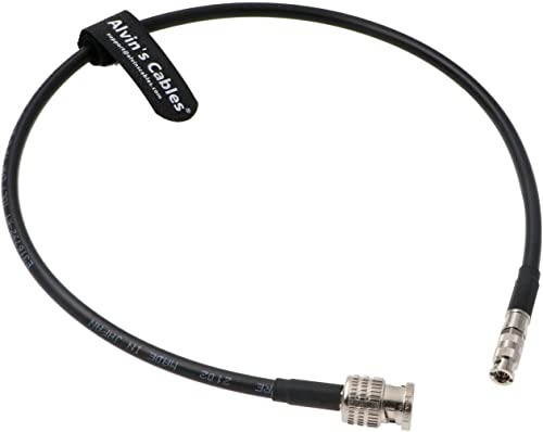 Cavo Coassiale 12G HD SDI Micro-BNC Maschio da BNC ad Alta Densità a BNC Maschio per Blackmagic Video Assist 75 Ohm Alvin's Cables