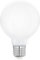 EGLO E27 LED Lampe, Glühbirne Globe Milky, 9 Watt (entspricht 75 Watt), 1055 Lumen, Leuchtmittel warmweiß, 2700 K, Glühlampe G80, Ø 8 cm