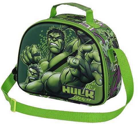 Marvel Hulk Destroyer-Porta Merenda 3D, Verde, 25.5 x 20 cm