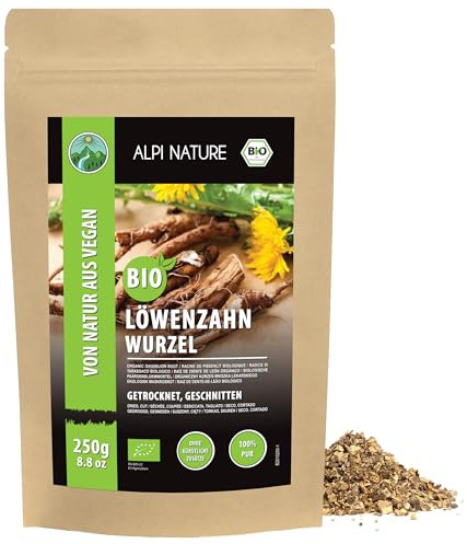 Alpi Nature Löwenzahnwurzel Tee BIO 250g, bio Löwenzahnwurzel geschnitten, Löwenzahntee, Kräutertee