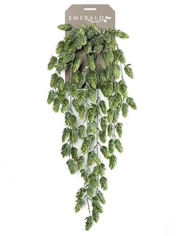 Artificial Trailing Plants - Faux Hanging House Plants and Trailers (Hop - green)