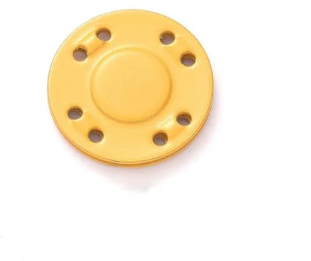12,5/21/25 mm magnetische Kleidung, unsichtbare Magnetknöpfe, Druckknöpfe, Knöpfe für DIY-Kleidung, Tasche, Mantel, Nähzubehör, Gelb, 25,0 mm, 5 Stück